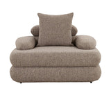 Fauteuil lounge Cairo Sable Boucle