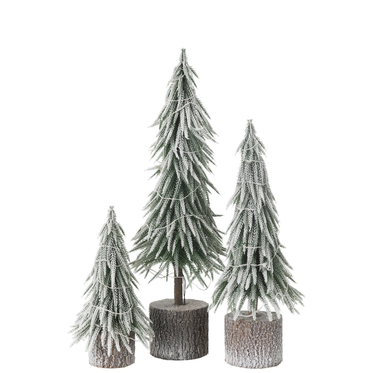 Sapin de Noël A+Led vert neige - ambiance festive