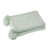 Détail du tissu polyester du plaid Pompon J-Line