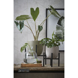Support pour plantes Ascot Noir - utilisation avec pot de fleurs