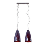 Lampe en verre 2 FLG. "Individuel"