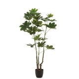 Arbre d'argent J-Line en pot vert dans un décor moderne