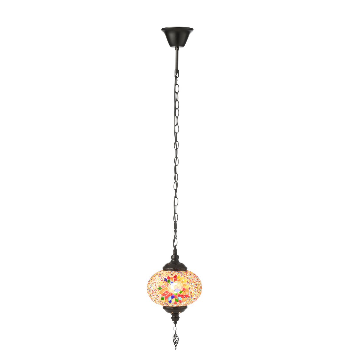 Vue de côté de la lampe mosaïque J-Line, éclairage moderne