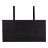 Plaques d'extension en chêne noir et acier pour table, vue de dessus