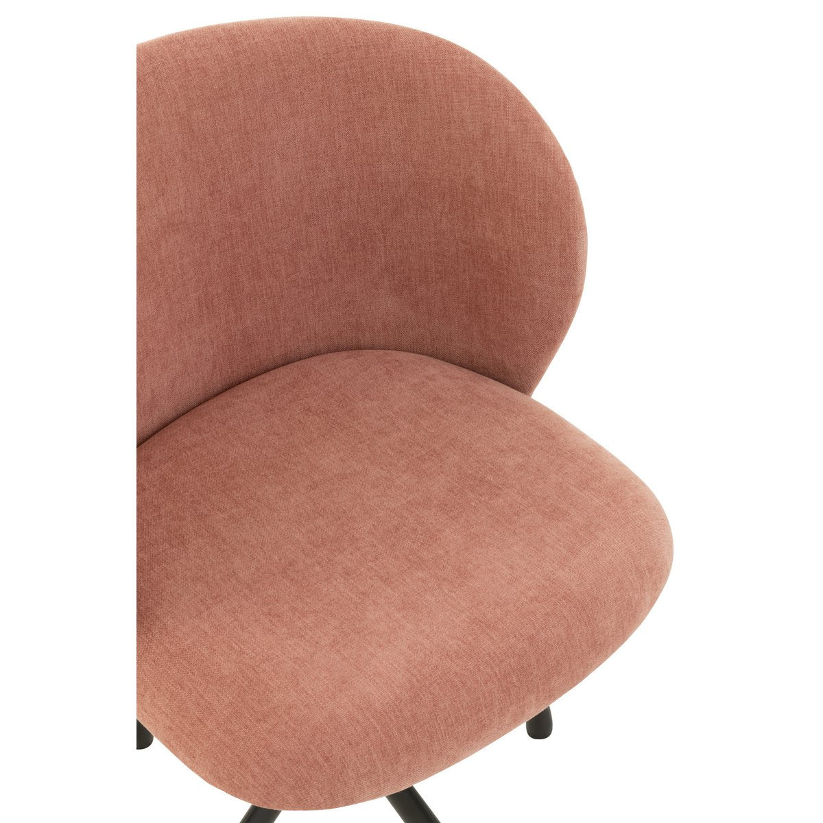 Détail du pied en bois de la chaise J-Line rose clair