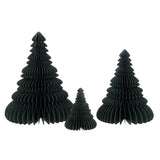 Arbre de Noël pliable en papier vert J-Line, vue de face