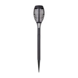 5 coffre-bas de terre LED Set "Torche" 45 cm en plastique gris, avec LED intégrée, lumière solaire pour l'extérieur