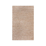 Tapis Salem en jute et coton, vue d'ensemble avec détails tissés