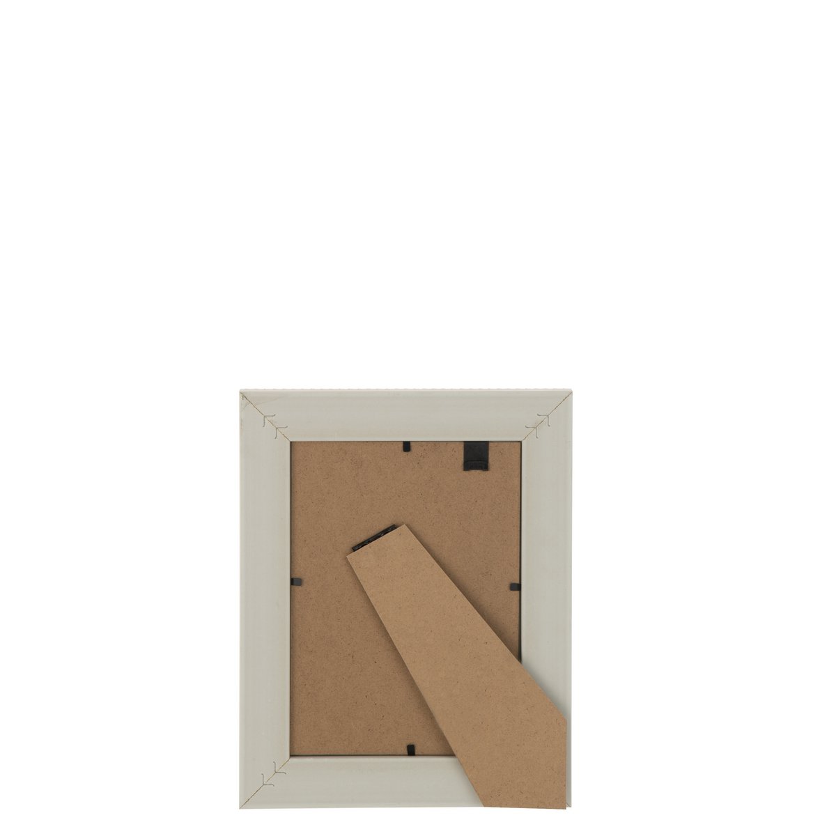 Cadre photo J-Line en bois beige clair avec texture tissée