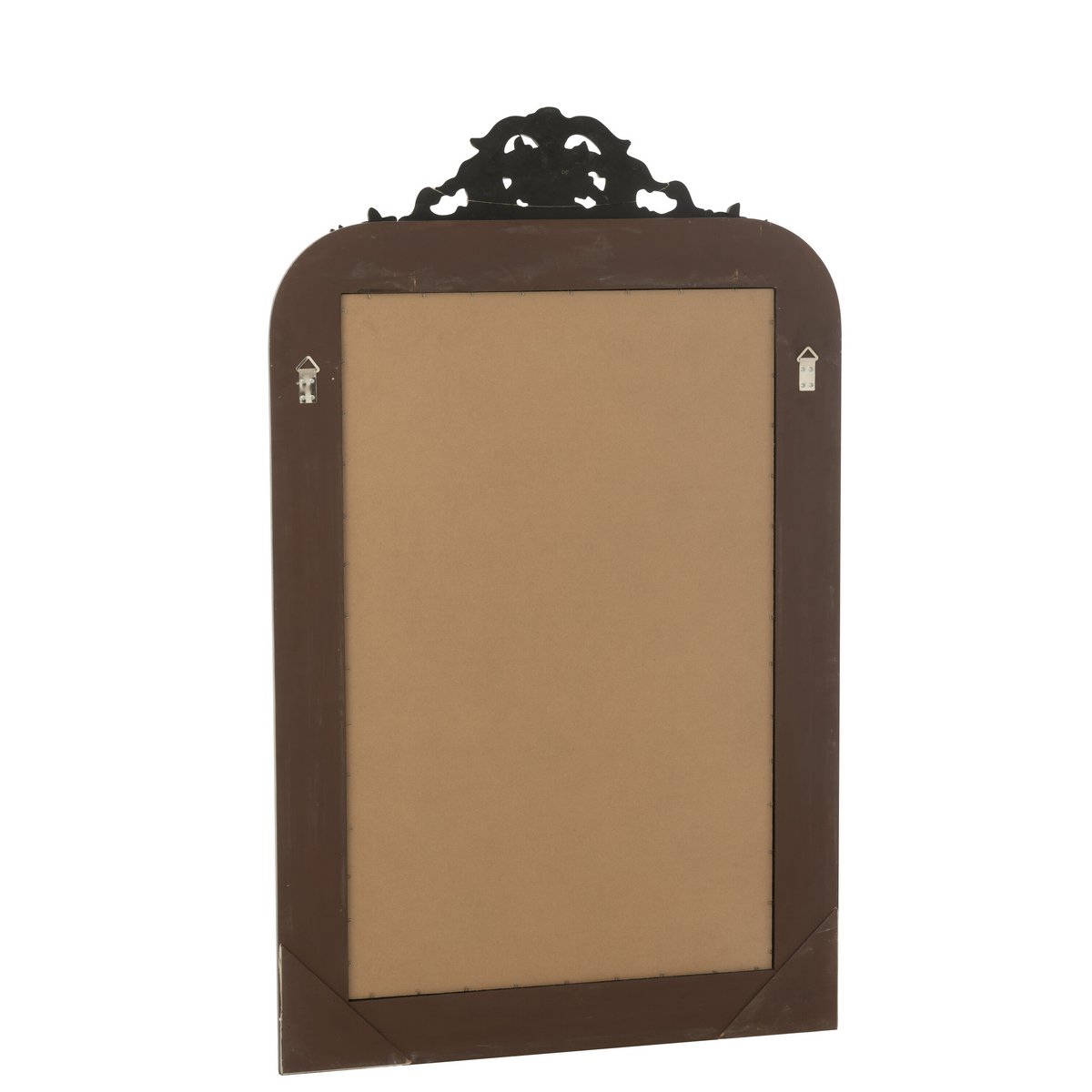 Miroir J-Line Ema en bois noir, vue de face