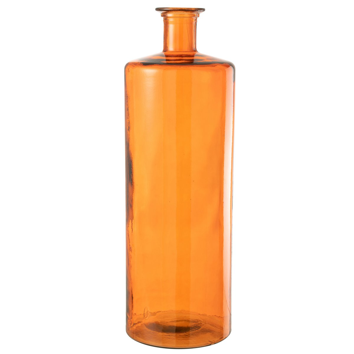Vase J-Line en verre orange, ambiance intérieure chaleureuse