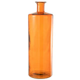 Vase J-Line en verre orange, ambiance intérieure chaleureuse