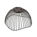 Panier de fruits Métal Ø 25 h 14 cm Panier à pain Ensemble 2 morceaux Bol de fruits Metal Noir ou or Round Wave