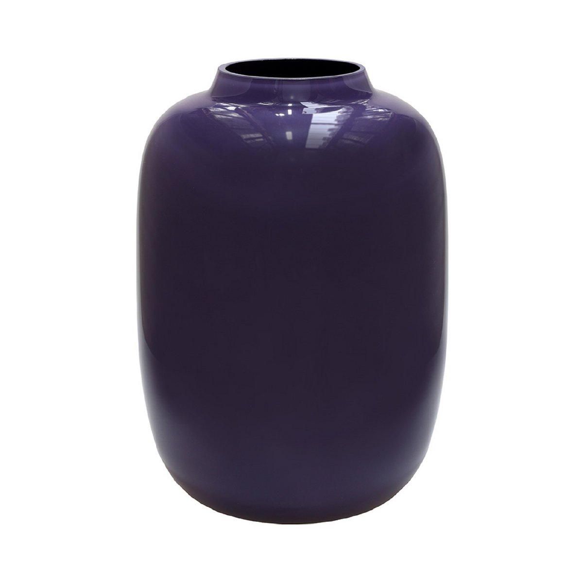 Vase Artic Purple en verre violet, vue de face