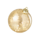 Boule de Noël J-Line en verre doré avec lumières LED - vue 1