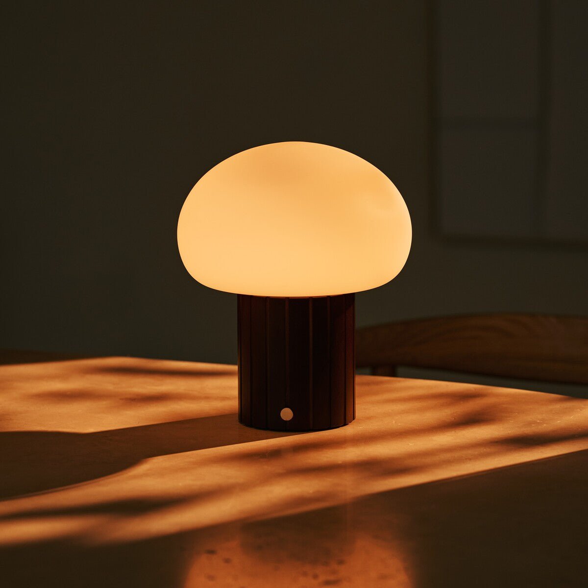 Lampe de table rechargeable Pieter marron foncé