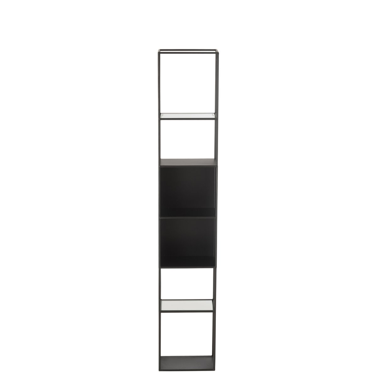 Détail du métal noir du Rack Ricard - design industriel