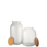 Pot Roxy transparent montrant le contenu, design moderne