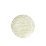 Assiette J-Line Pattern en porcelaine verte avec motif élégant