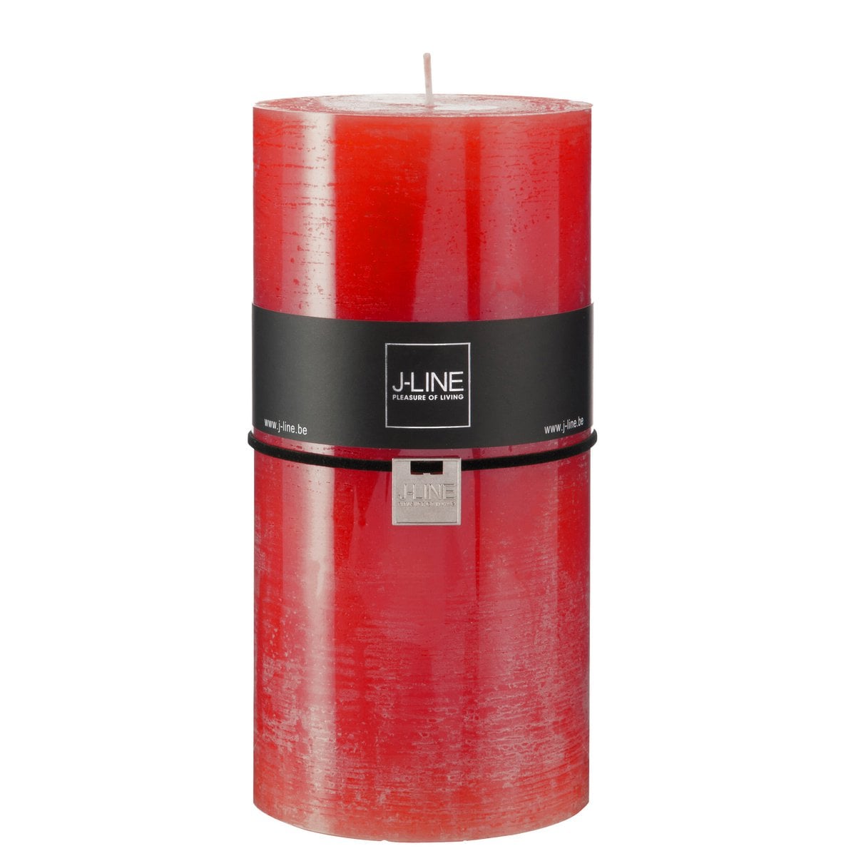 Bougie XXL rouge J-Line, élégante et lumineuse pour décoration intérieure