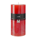 Bougie XXL rouge J-Line, élégante et lumineuse pour décoration intérieure
