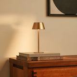 Lampe de table sans fil Milou aluminium doré