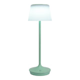 Lampe de batterie solaire "Emmi" 38 cm de haut, parapluie Ø 13 cm, métal dans la menthe et le plastique blanc, pour la zone extérieure, cct.