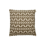 Coussin Emma taupe/écru 50x50