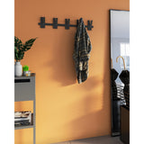 Gorillz Incision - Porte-manteau - Porte-manteau mural - 10 Crochets pour porte-manteau - Métal - Noir