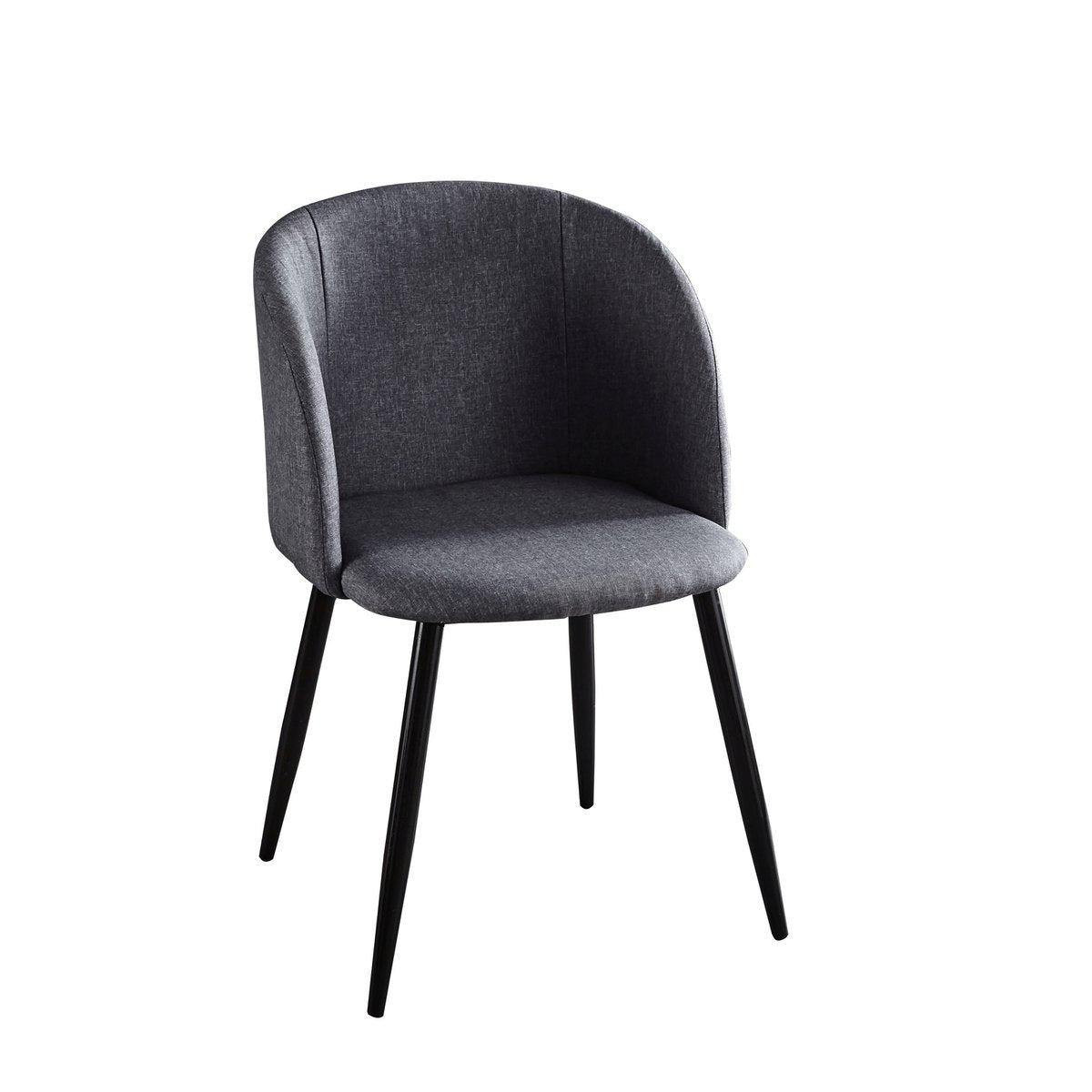 Lot de 2 fauteuils noirs, design élégant et moderne.