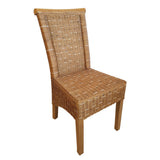 Chaise de salle à manger chaise rattan tabouret de table de salle à manger Corridors marron Perth