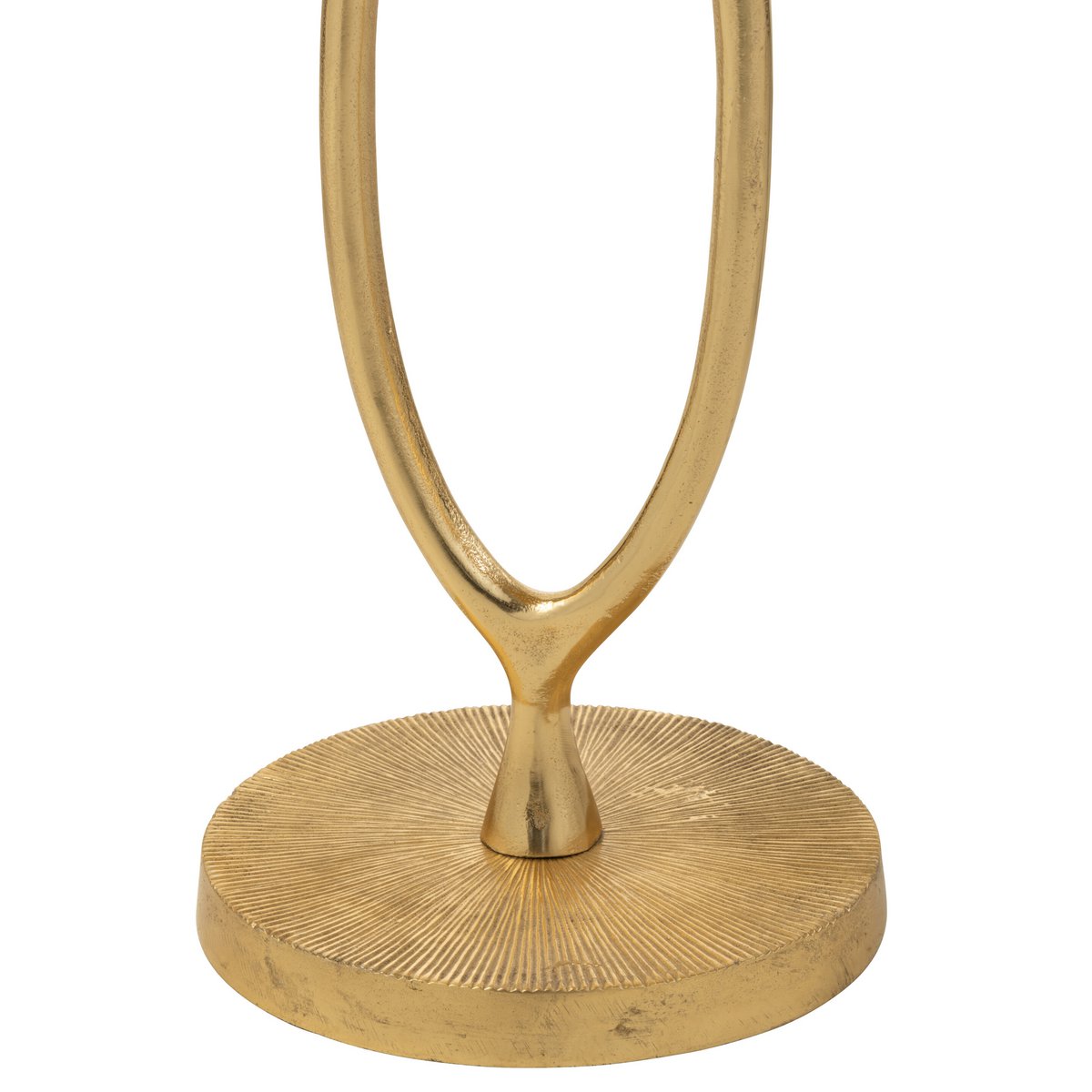 Table d'appoint Tiana en métal doré avec finition brillante