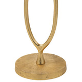 Table d'appoint Tiana en métal doré avec finition brillante