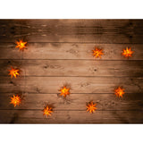 9-Outdoor LED Chain Light Chain 3D Stars-Gold