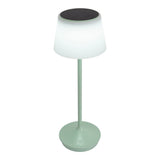 Lampe de batterie solaire "Emmi" 38 cm de haut, parapluie Ø 13 cm, métal dans la menthe et le plastique blanc, pour la zone extérieure, cct.