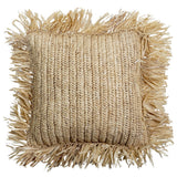 Coussin avec rembourrage | Coussin décoratif | Coussin de Canapé GANDI en Raphia