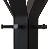 Gorillz Molto - Industriel - Porte-Manteau Sur Pied - 14 Patères - Noir - Métal