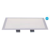 Panneau d'assemblage LED "Sorriso", lampe de montage en métal et en plastique en blanc avec des LED fermement construites, 45x45 cm pour les intérieurs