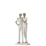 Figurine moderne J-Line en polyresine, vue latérale montrant les détails