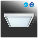 LED à l'extérieur du plafond de plafond IP54 "MIO" S: 27cm