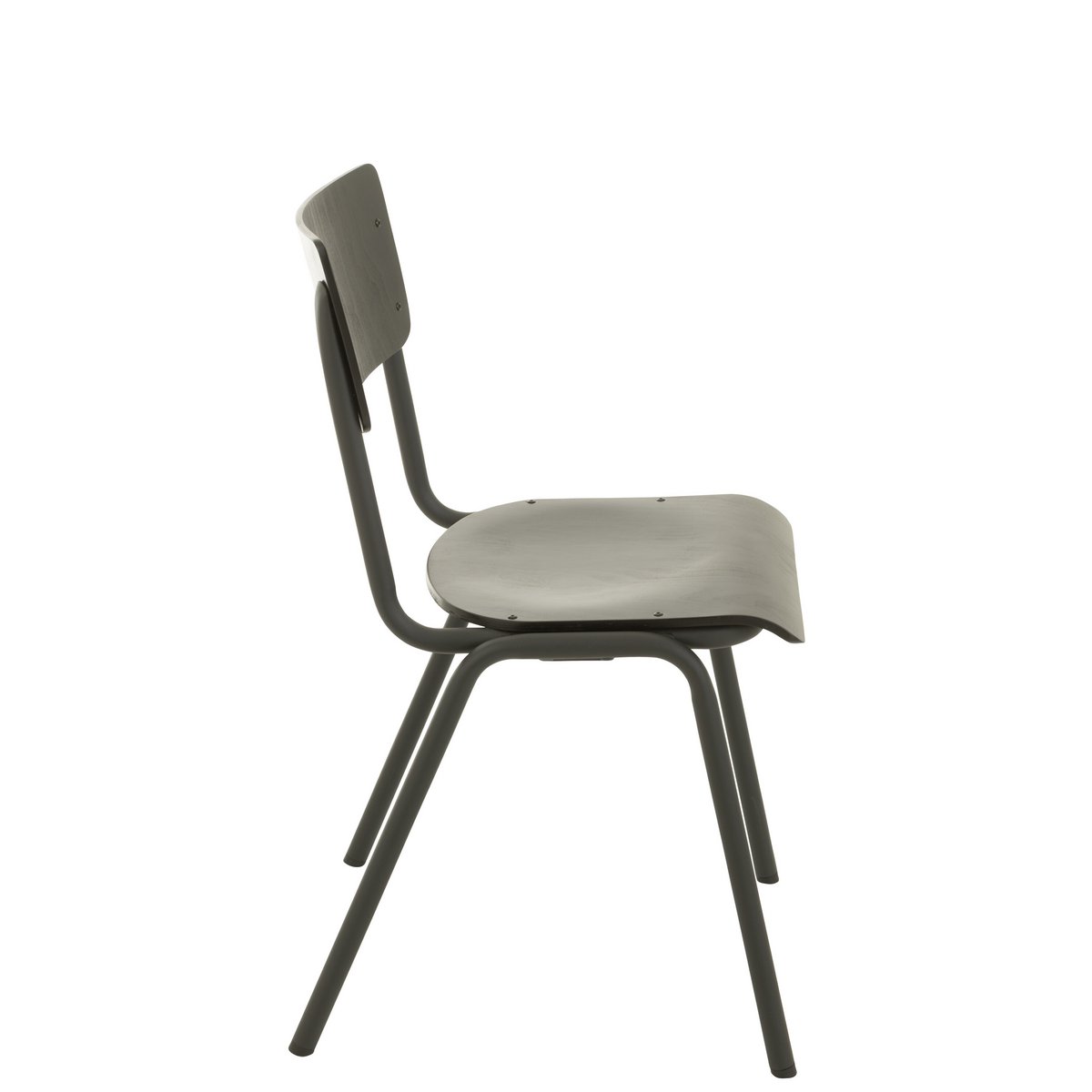 Chaise J-Line, détail du dossier en bois élégant