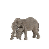 Détail de la finition soignée des éléphants J-Line en polyrésine