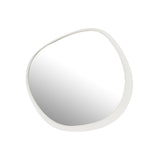 Détail du cadre en métal blanc du miroir J-Line