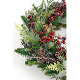 Couronne de Noël Bodi Rouge