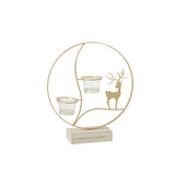 Photophore J-Line Renne sur une table, décor élégant