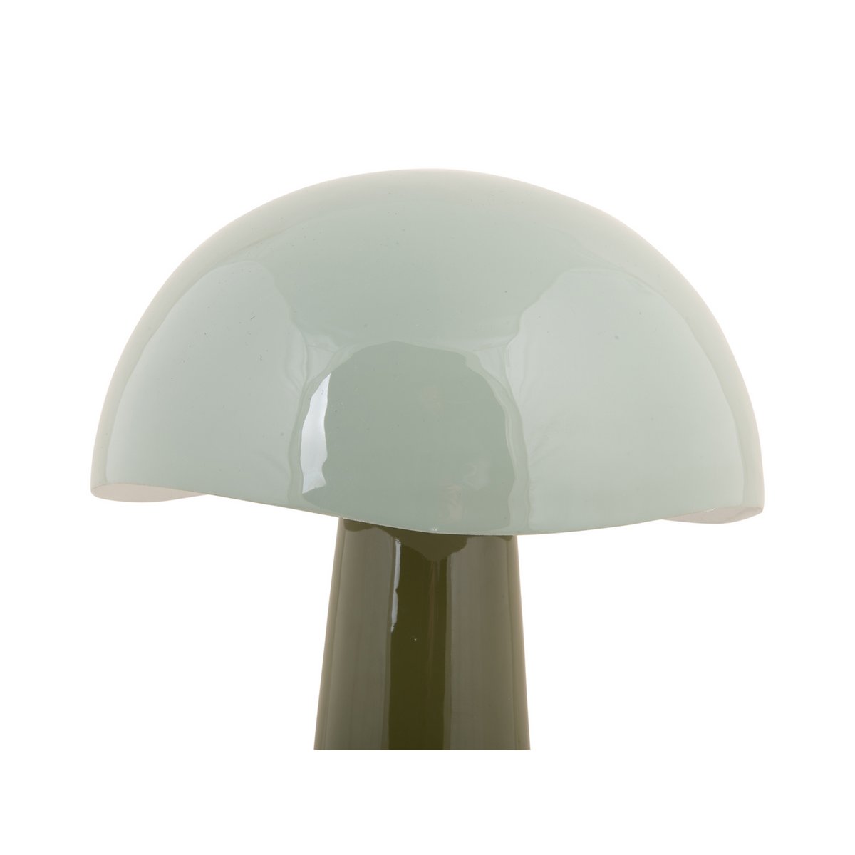 Lampe de table Grato de Leitmotiv, design moderne en vert avec lueur chaleureuse.