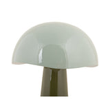 Lampe de table Grato de Leitmotiv, design moderne en vert avec lueur chaleureuse.