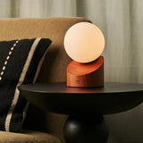 Lampe rechargeable Morris marron châtaignier