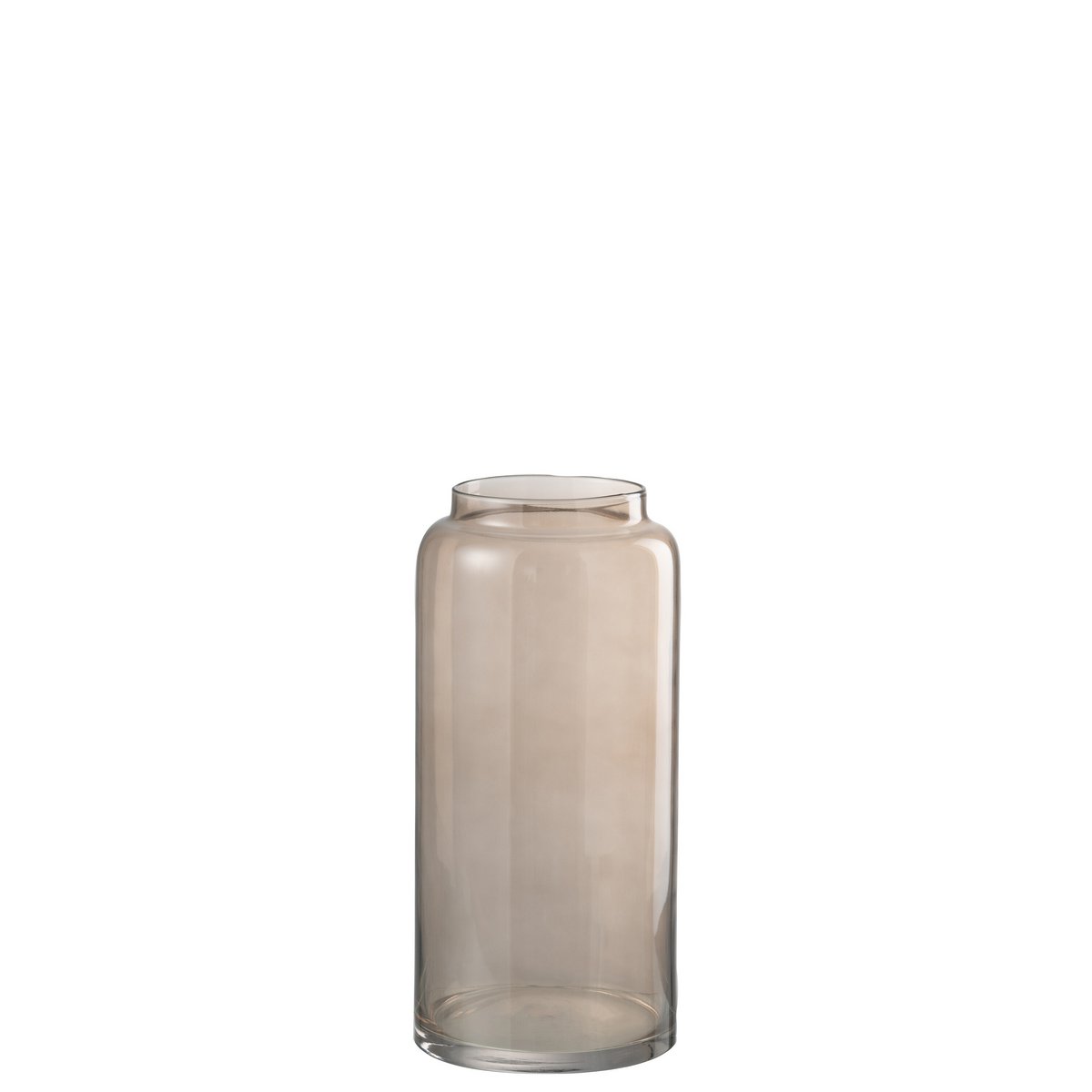 Vase J-Line en verre ambré, 40 cm de hauteur, ambiance moderne et lumineuse