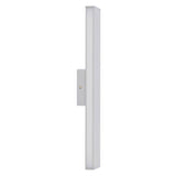 Lampe murale LED "Dubaï", lampe murale moderne en aluminium et en plastique avec des LED fermement construites, 45 cm de long ou de haut. Idéal pour l'éclairage des zones d'entrée, des couloirs, pour structurer les grandes surfaces murales